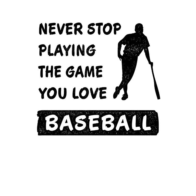 Never Stop Playing the Game Baseball Spell