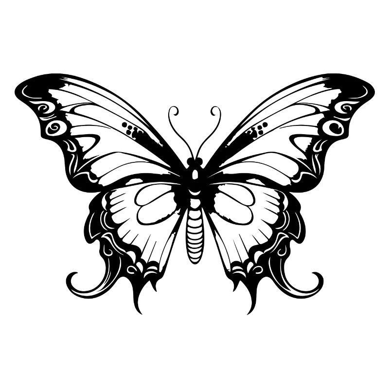Silhouette de papillon Boho