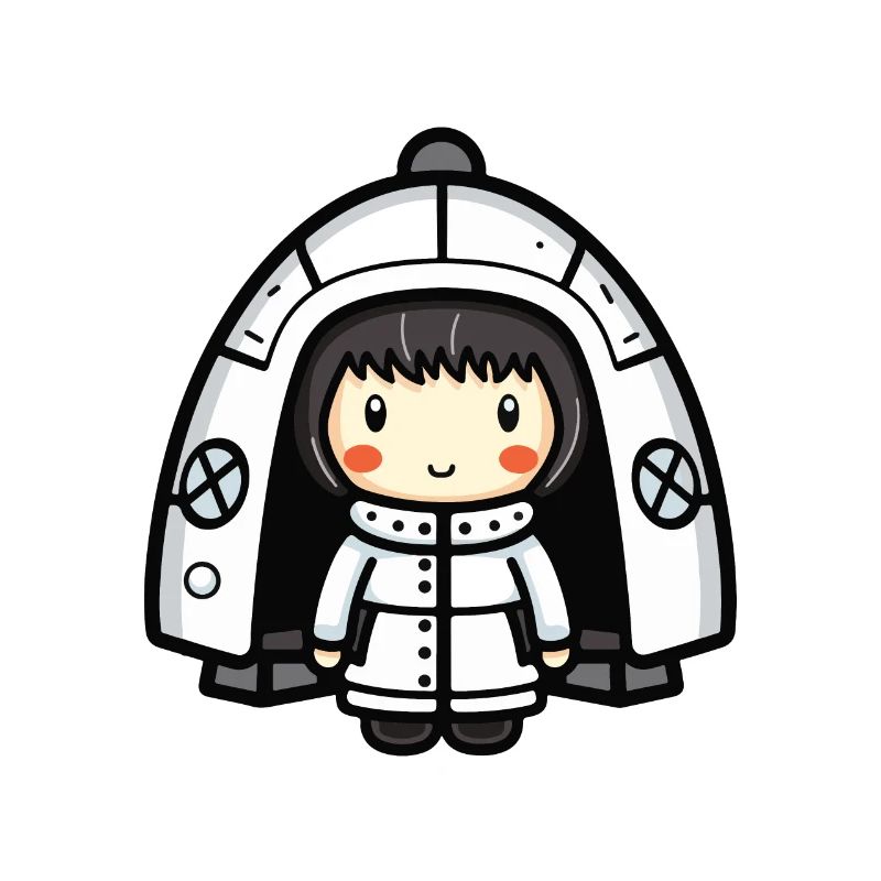 Igloo Eskimo Winter Comic