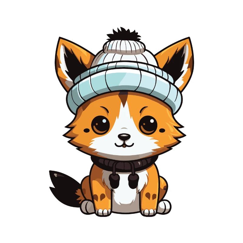 Fuchs Tier Baby Comic Winter