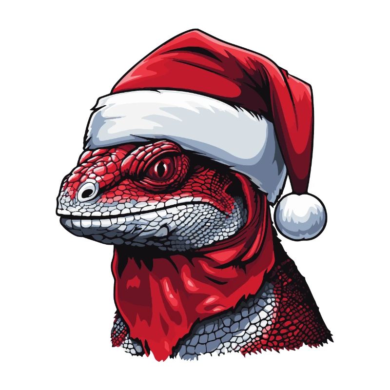 LizardChristmas Animal Head Lizard