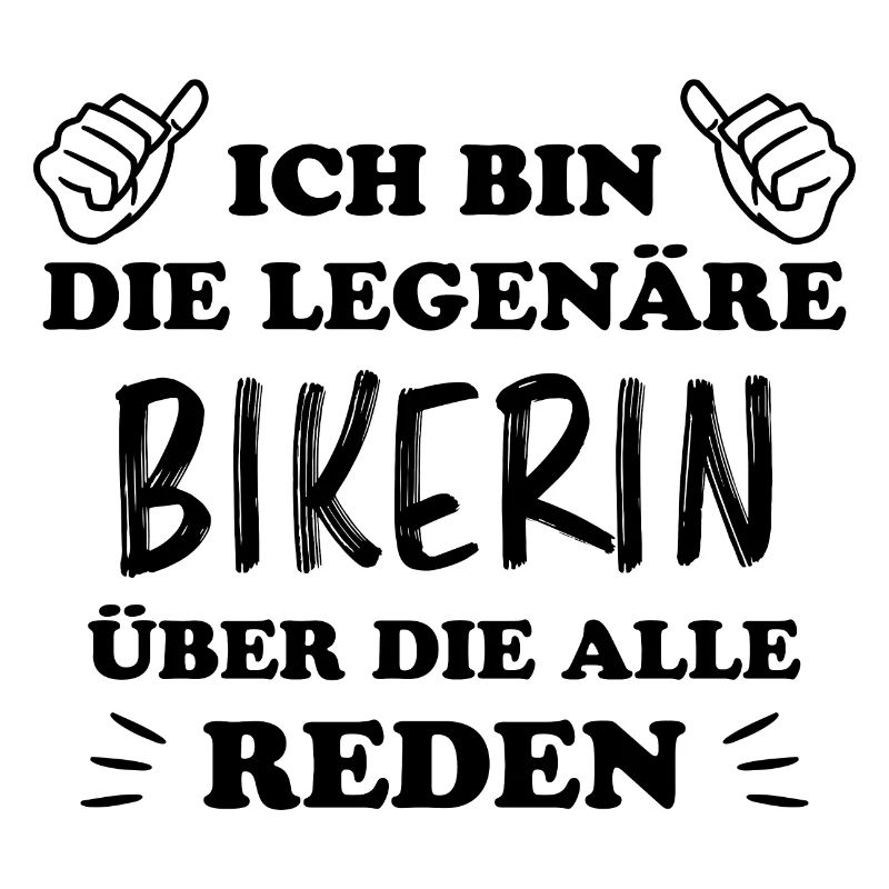 Bikerin Lustiger Spruch Bike Fun Sprüche Geschenk
