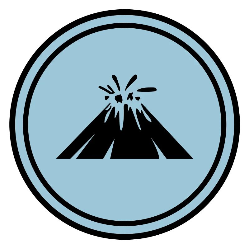 Icône de volcan