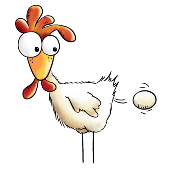 Chicken lays an egg - Hen - Gift - Cartoon' Women's Functional T-Shirt |  Spreadshirt