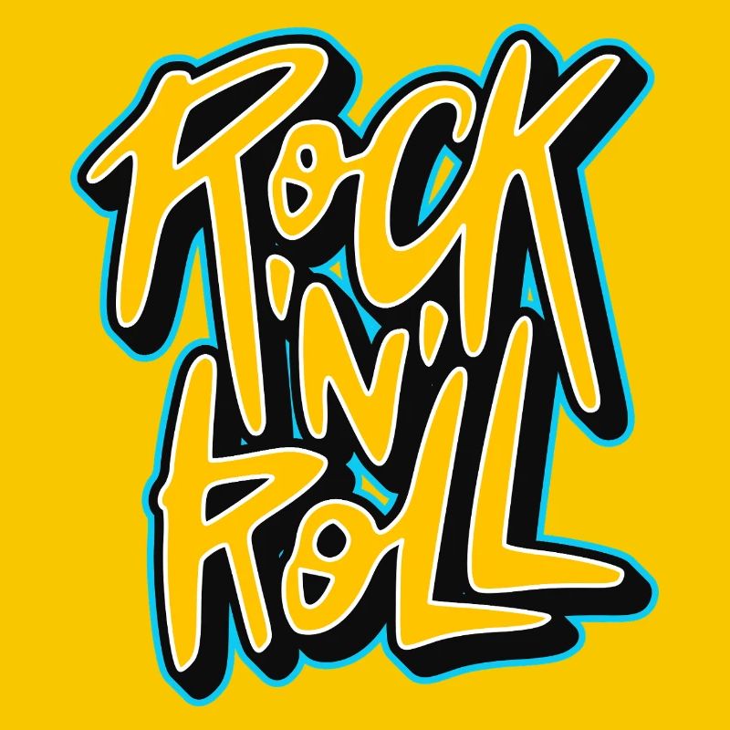 Graffiti Rock 'n' Roll Text-Logo