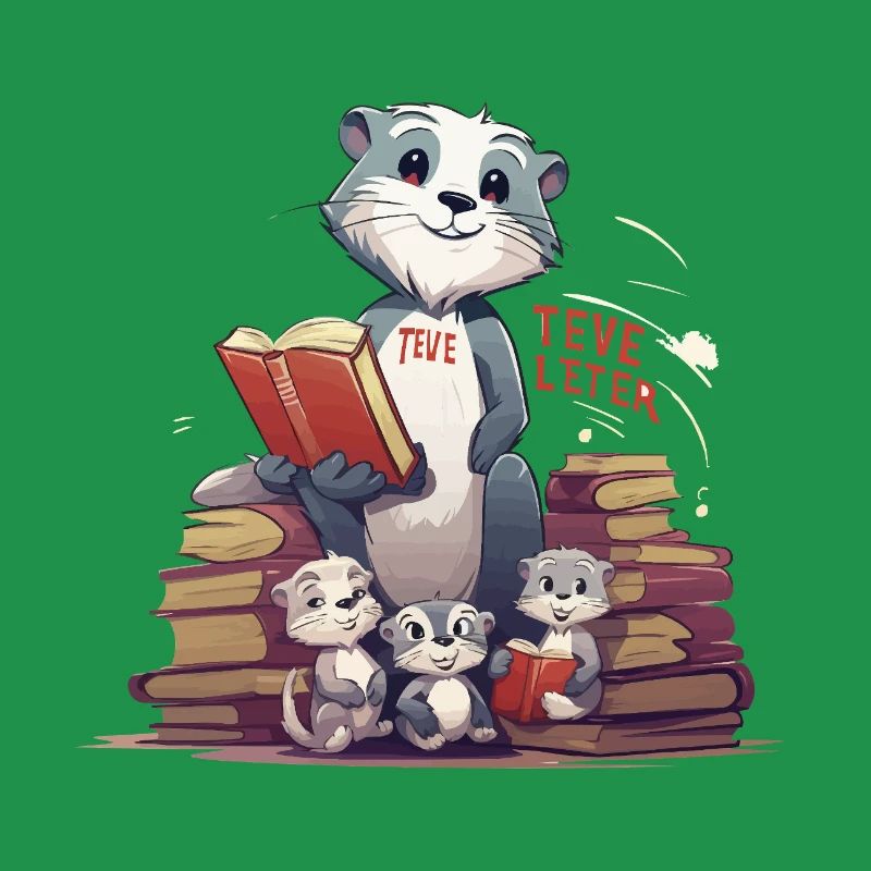 Learning beaver with books