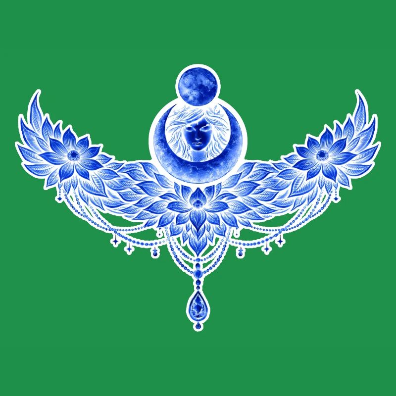 Blue winged moon