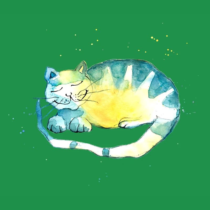 Sleeping cat. I have to think.