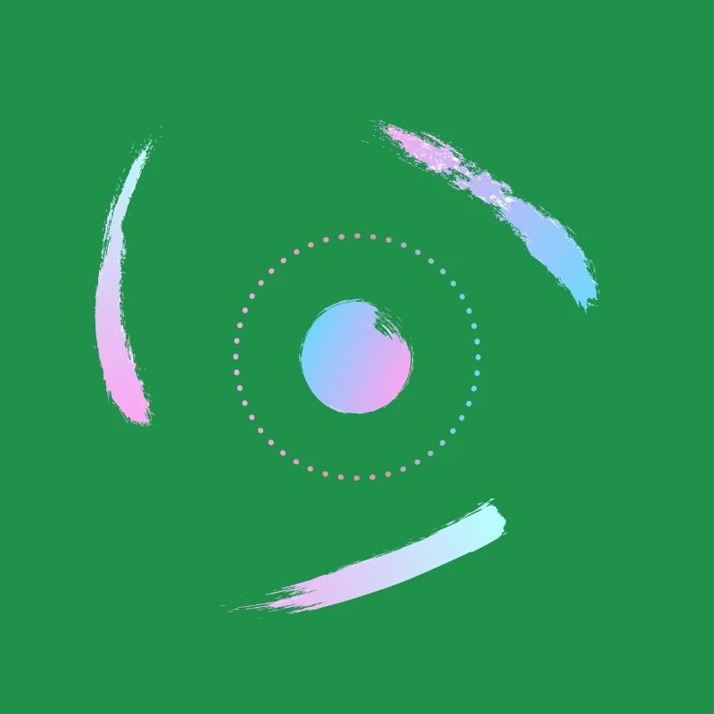 Electrons orbiting the atom