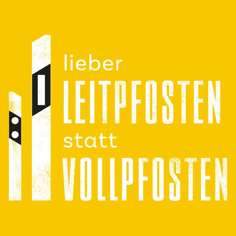 Leitpfosten - Vollpfosten - Straßenbau