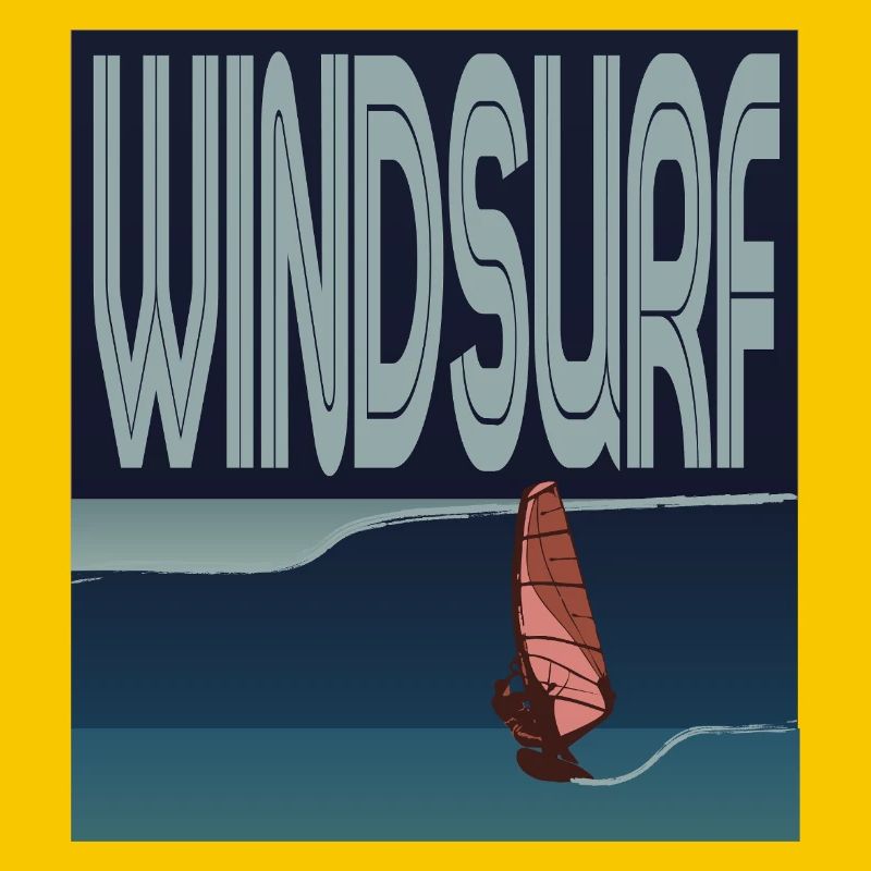 Windsurfer in wave