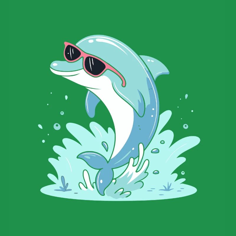 Delfin-Sommer-Pinkbrille