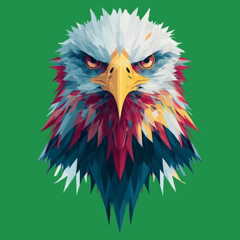 Impressive eagle piercing gaze