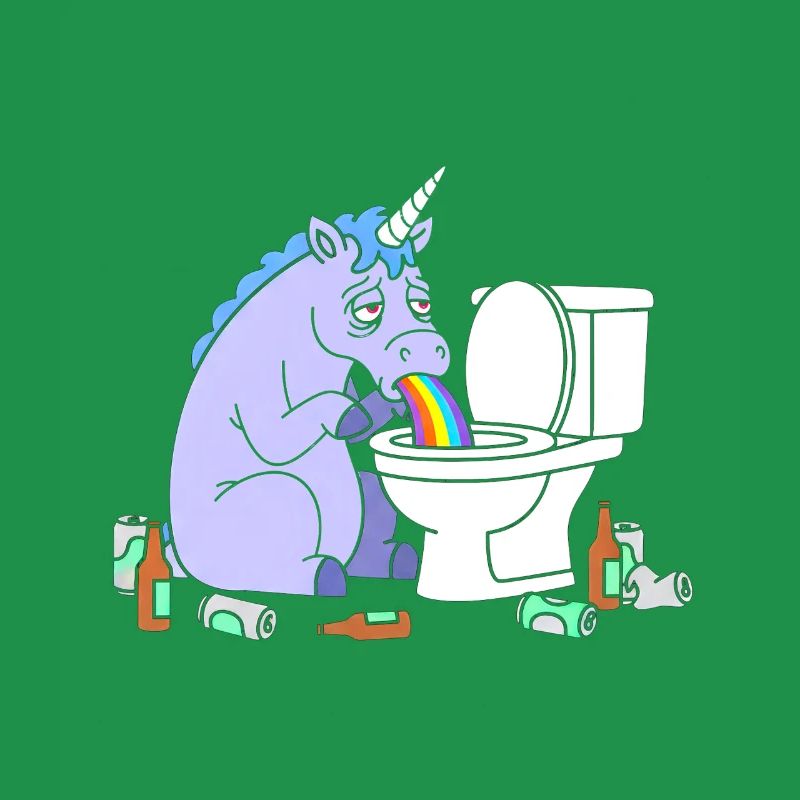 Klo Regenbogen Einhorn