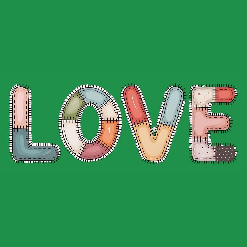 Love Patchwork Nähen Handarbeit Design