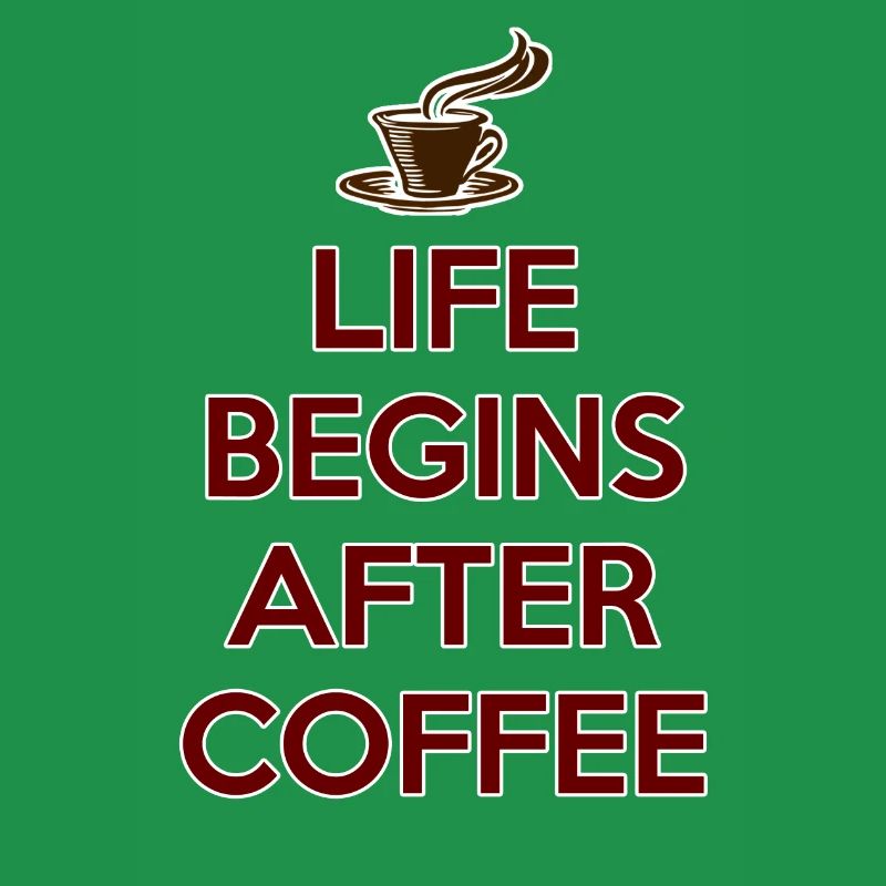 DAS LEBEN BEGINNT NACH DEM KAFFEE Geschenk