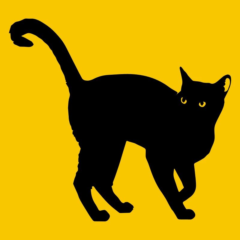silhouette de chat noir - silhouette de chat noir