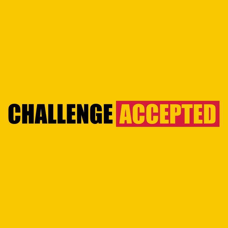 Challenge Accepted Text Design