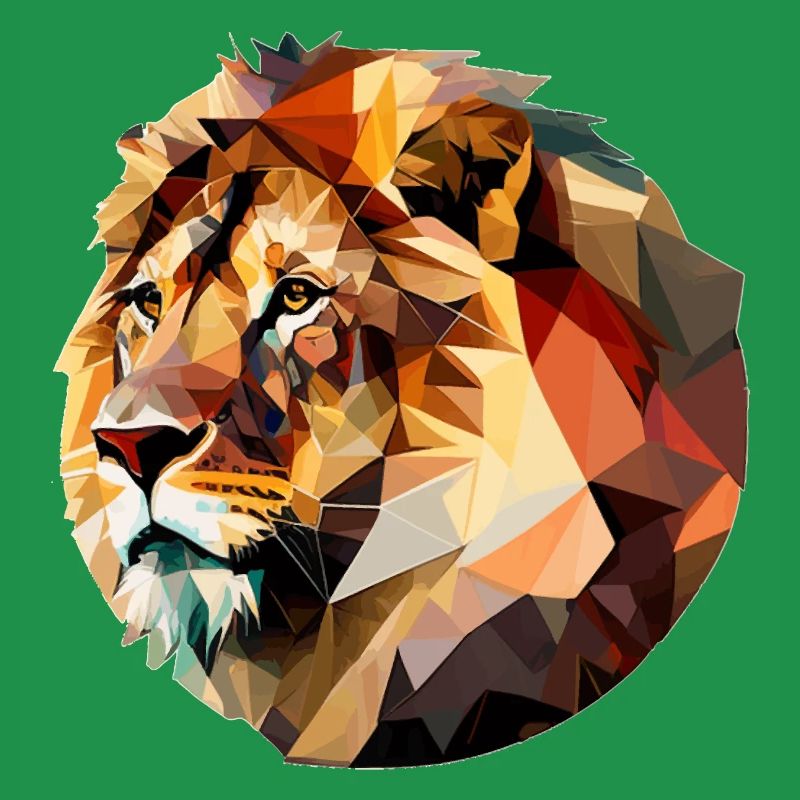 Vector Lion's Head Profile Gift