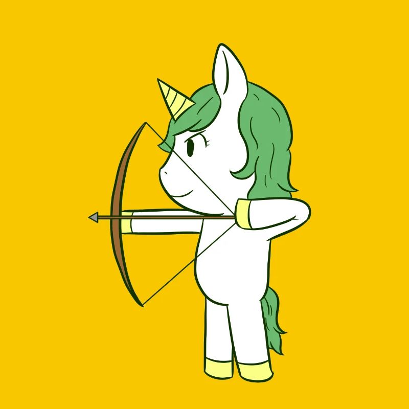 Bogenschießen Einhorn Pfeil Bogen