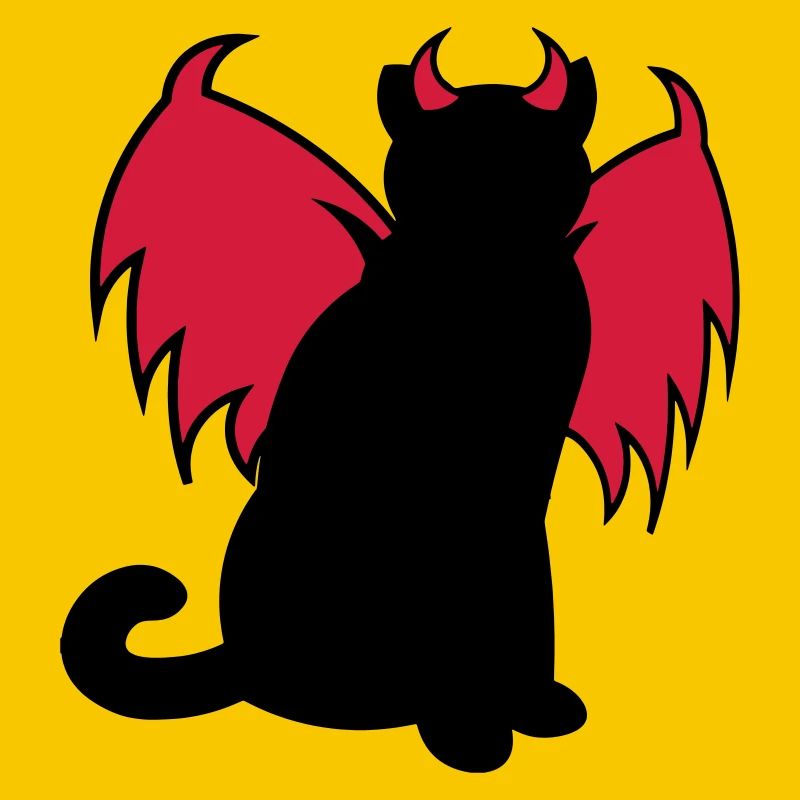 Devil Cat / Teufelskatze / chat diable / gift idea