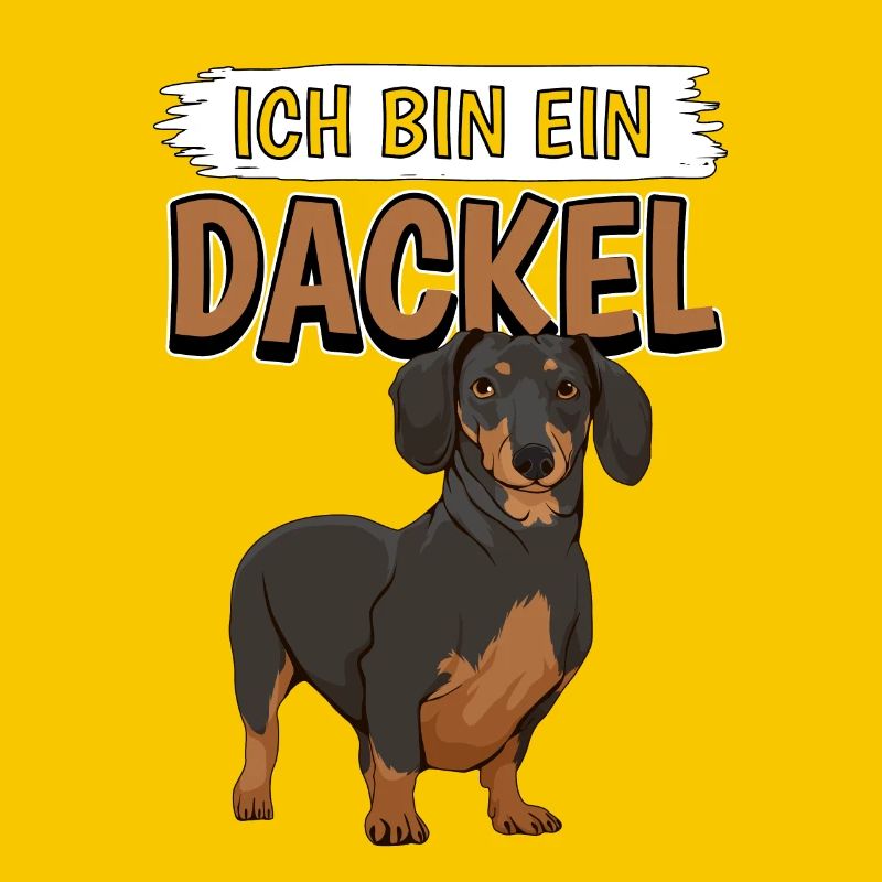 Dackel Ich bin ein Dackel