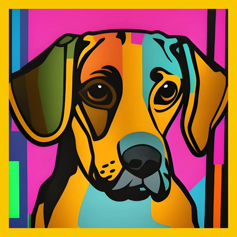 Hund Pop-Art