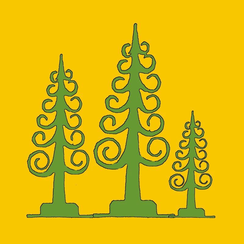 Spanbaum, geschnitzter Baum