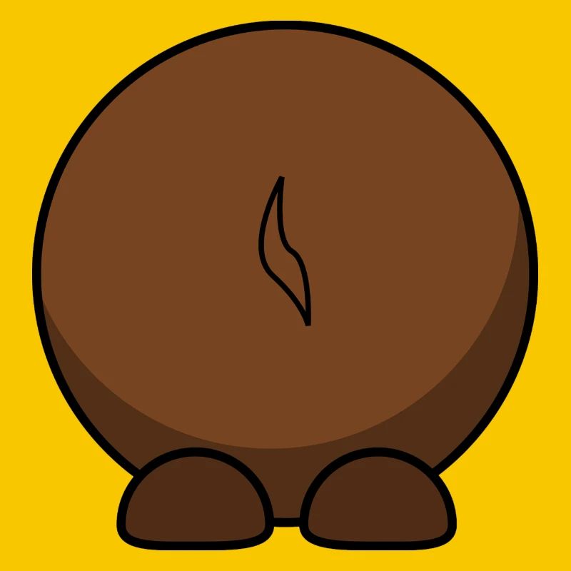 Gnu par derrière. idée cadeau