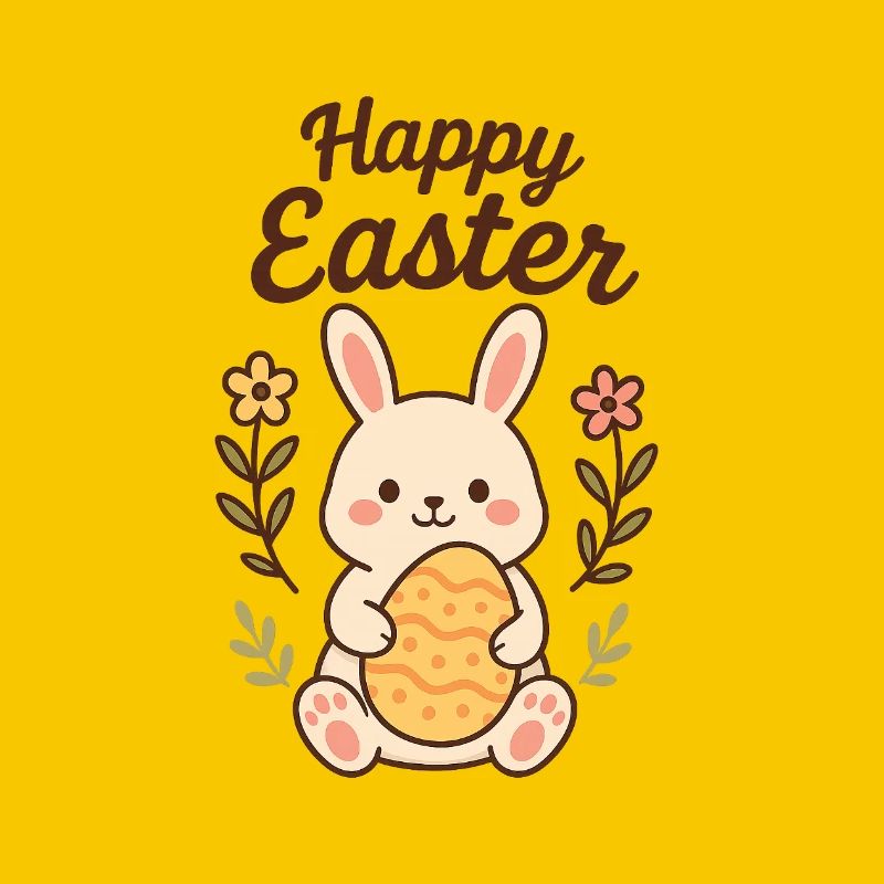 Bunny with an Easter Egg