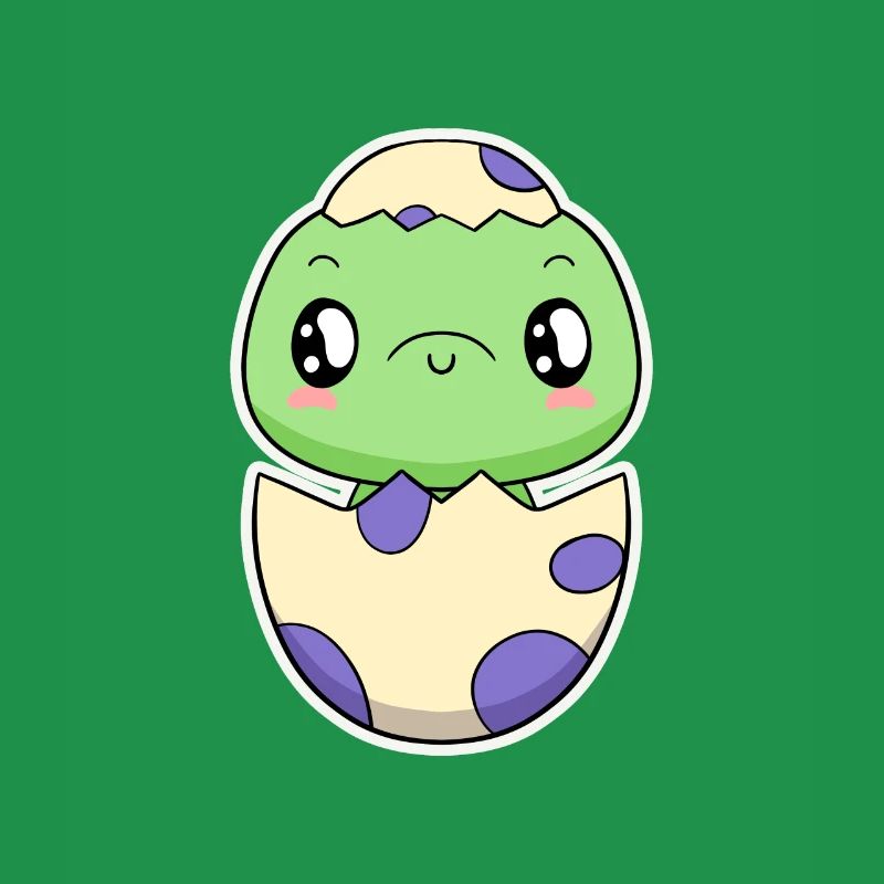 Small dinosaur from the egg