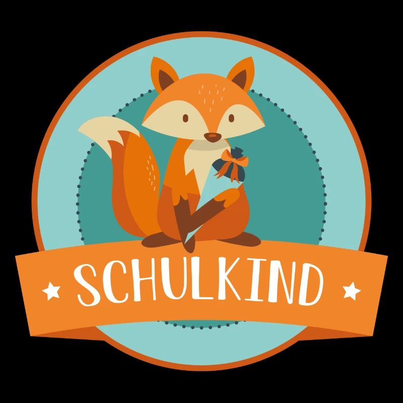 Schulkind - schlauer Fuchs - Schulbeginn