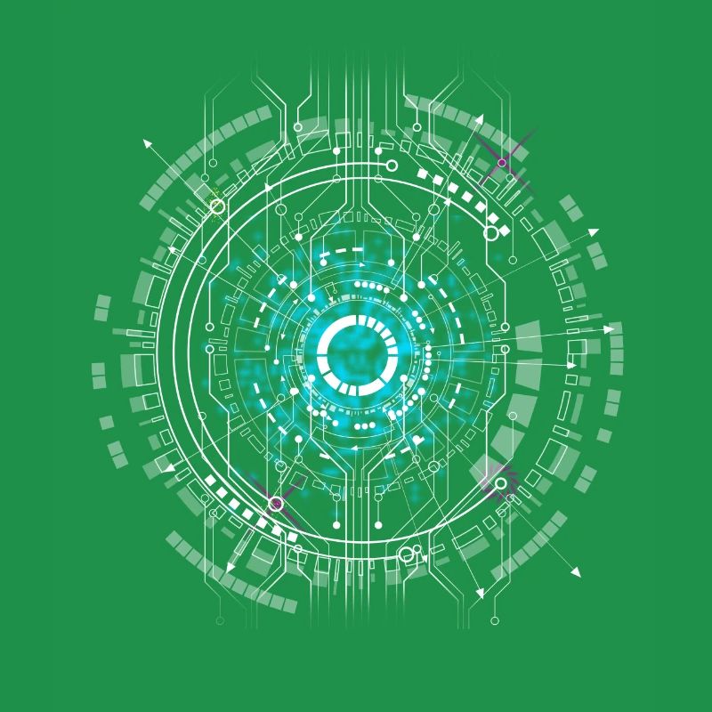 computer Space cpu pc Nerd Circuit Board Warp geek ai ki
