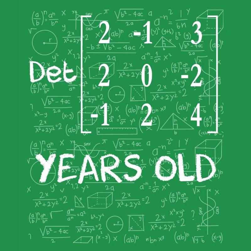 26th birthday 26 years matrix determinant