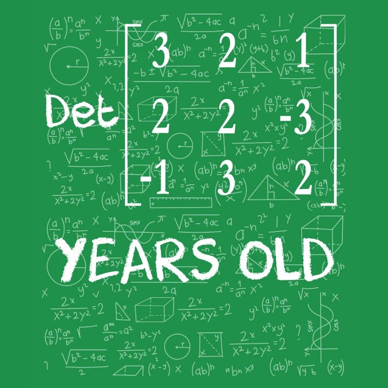 45th anniversary 45 years matrix determinant