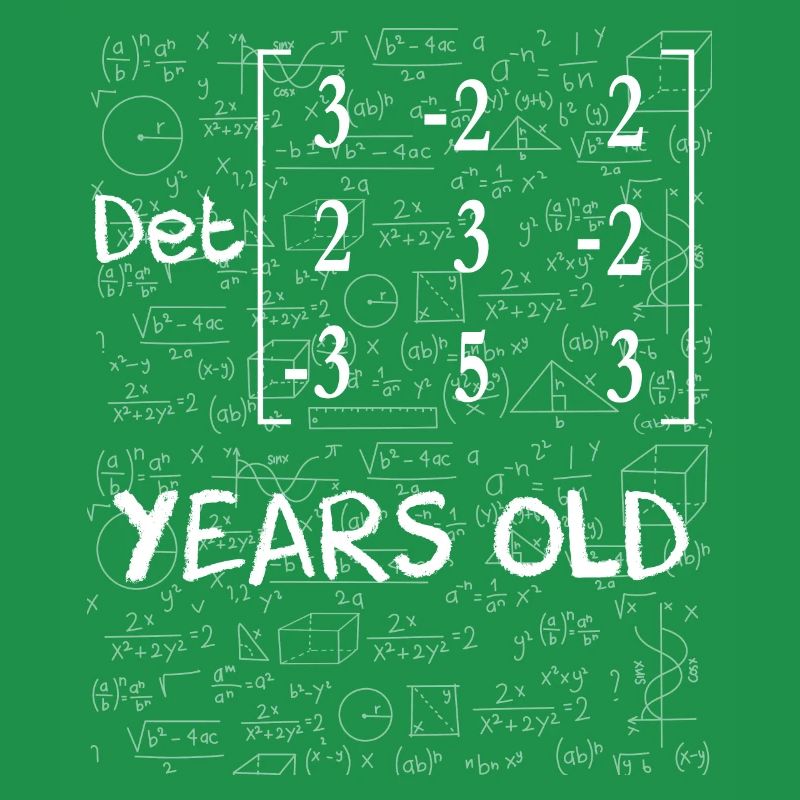 95th birthday 95 years matrix determinant