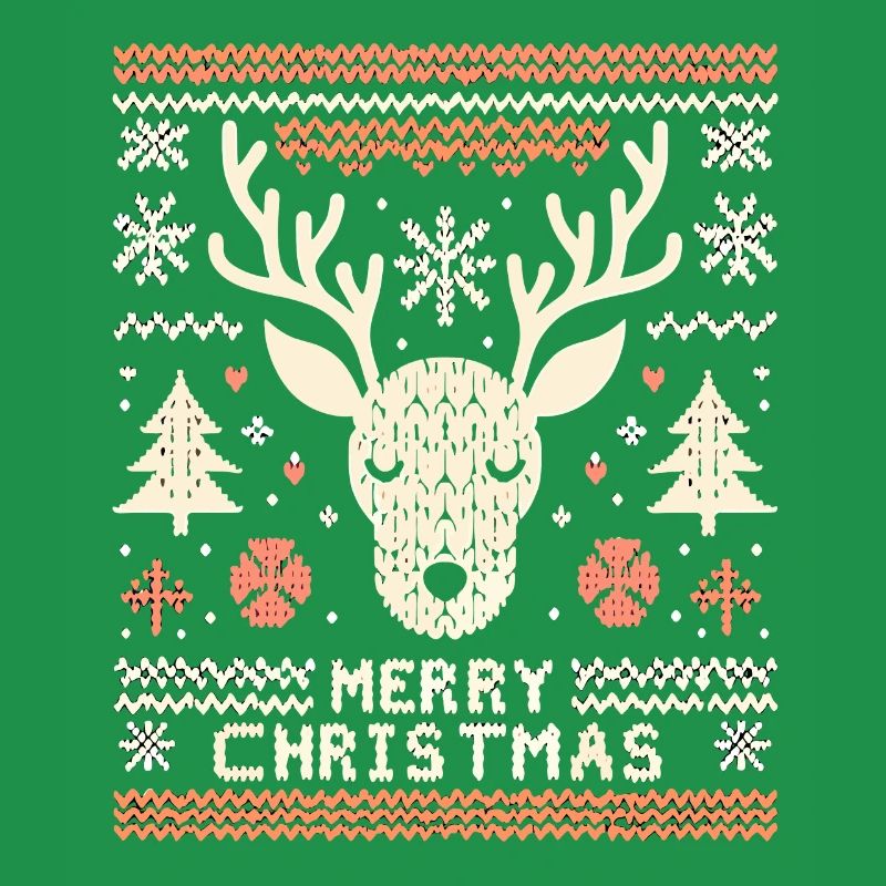 Pull de Noël moche renne