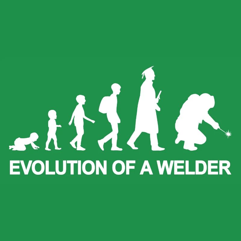 Evolution eines Schweißers
