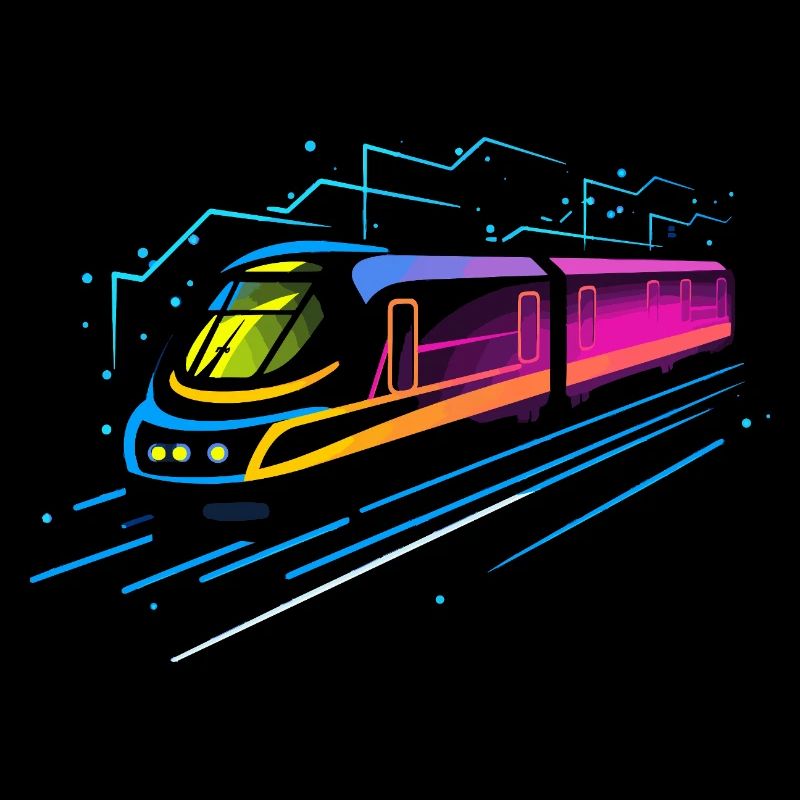 Train Cartoon Look