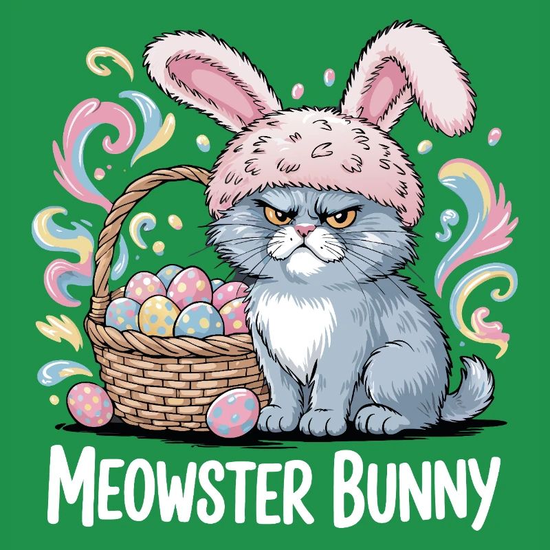 Meowster Bunny Easter Basket