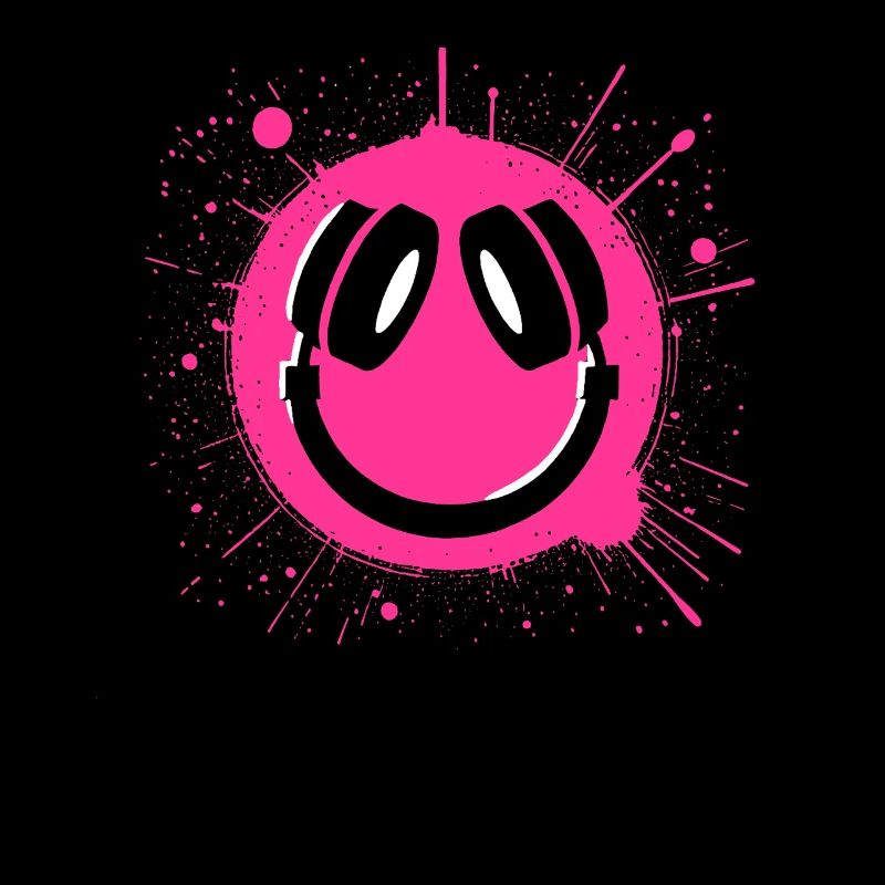 Lebendiges Happy Face Graffiti Design
