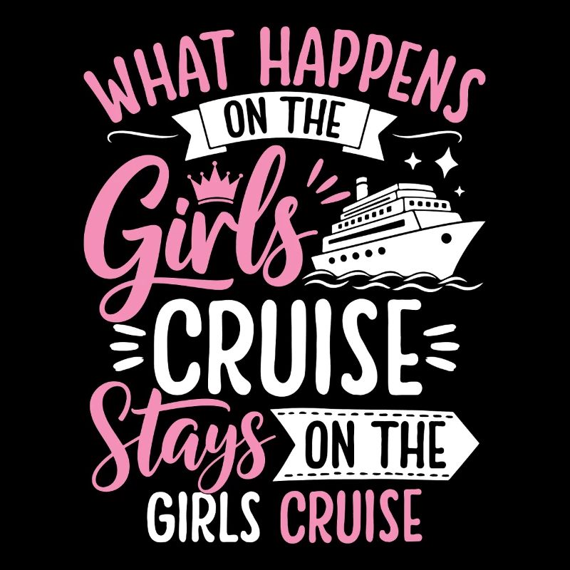 Conception de dicton de croisière pour filles