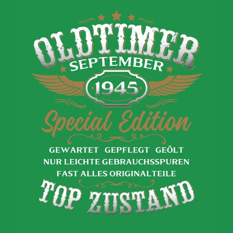 80. Geburtstag Geschenk Oldtimer September 1945