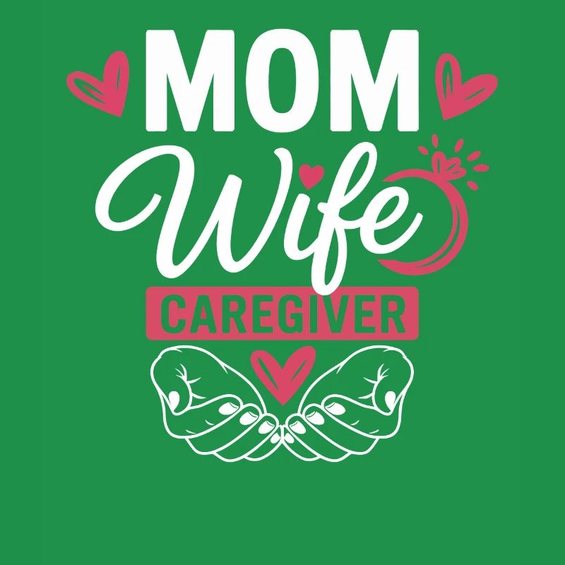 Mama Ehefrau Pflegeheldin Herzlogo