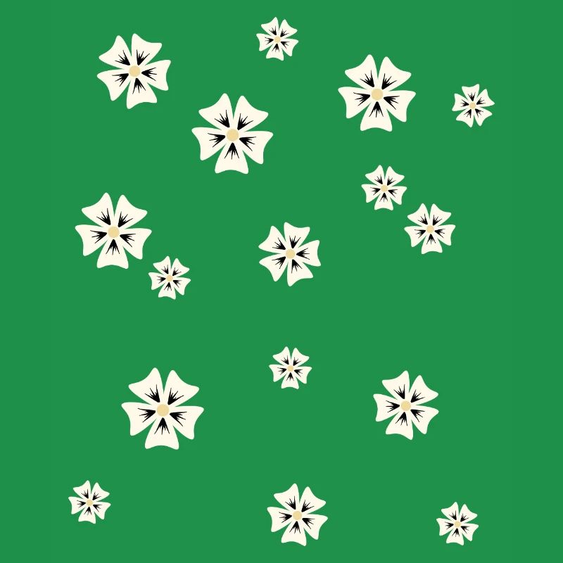 Floral pattern in a simple style