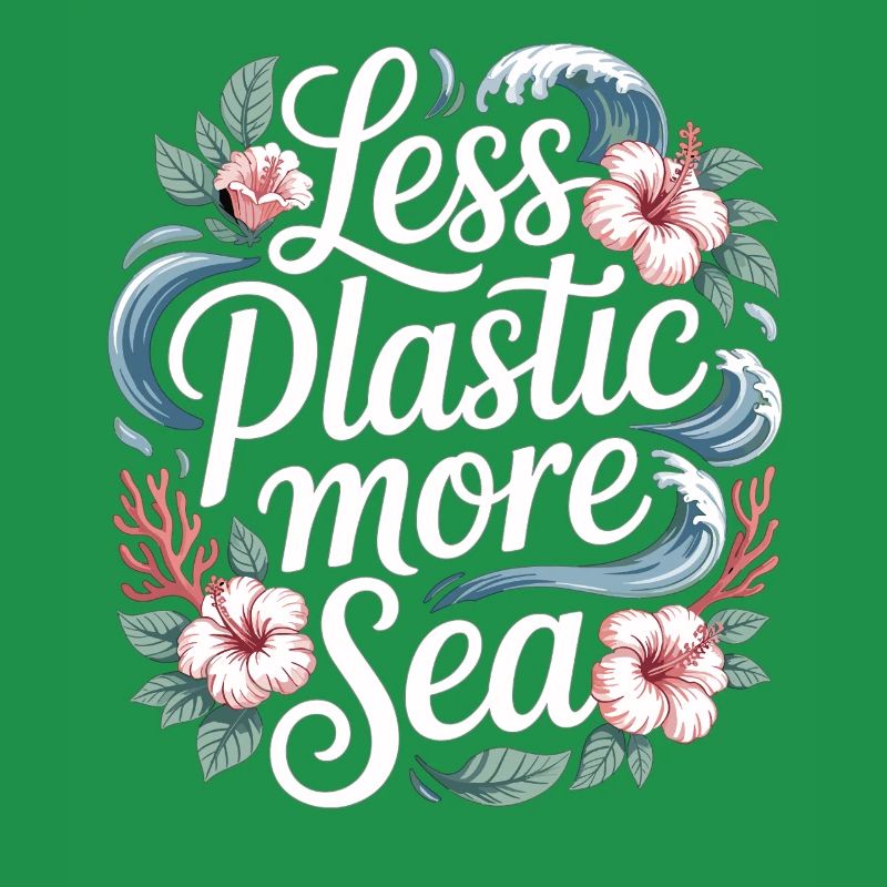 Less Plastic More Sea – Environmental Design Flowers