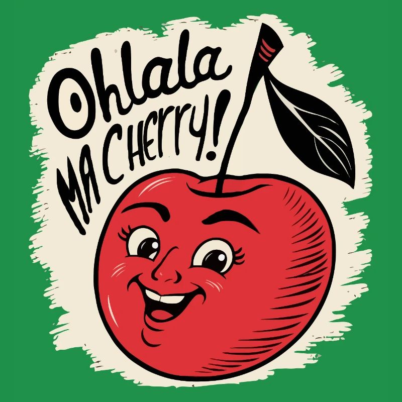Ohlala Ma Kirsche Geschenkidee Süßes Mädchen