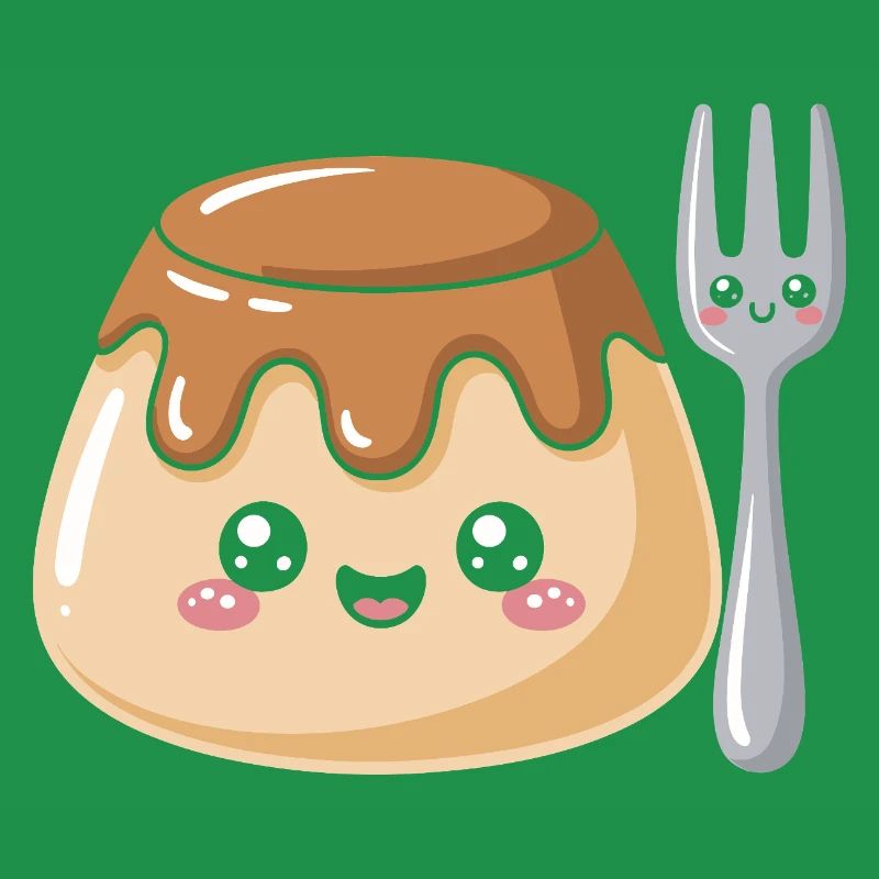 Pudding Mit Gabel