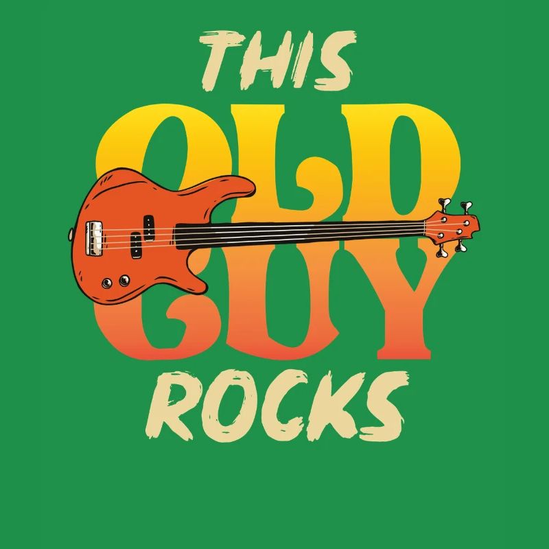 This Old Guy Rocks Guitar Tee