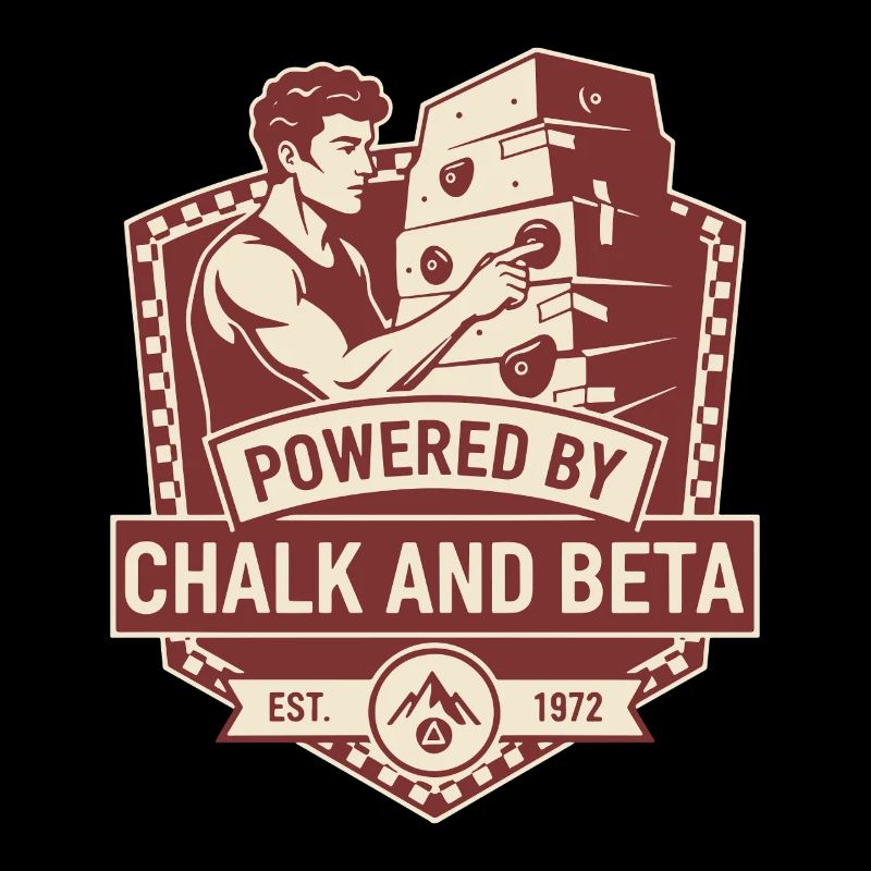 Powered By Chalk And Beta Climbing Humor